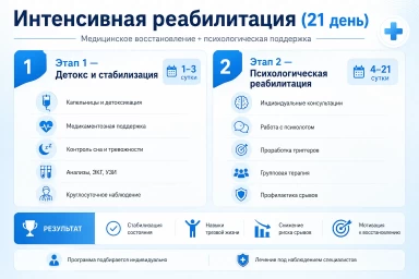 Реабилитация за 21 день в Серове